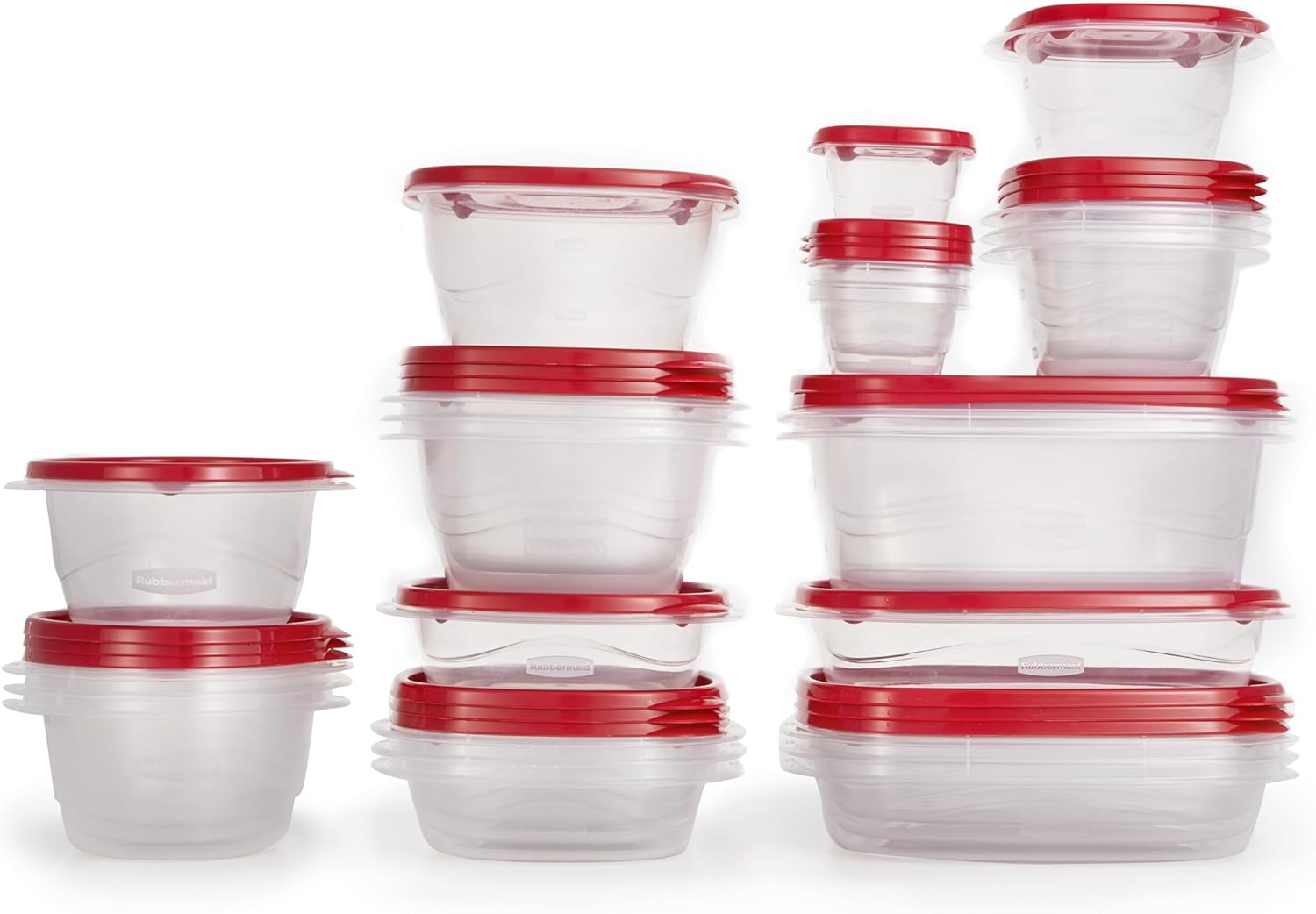 Rubbermaid 50-Piece Food Container Set with Lids, BPA-Free, Dishwasher Safe