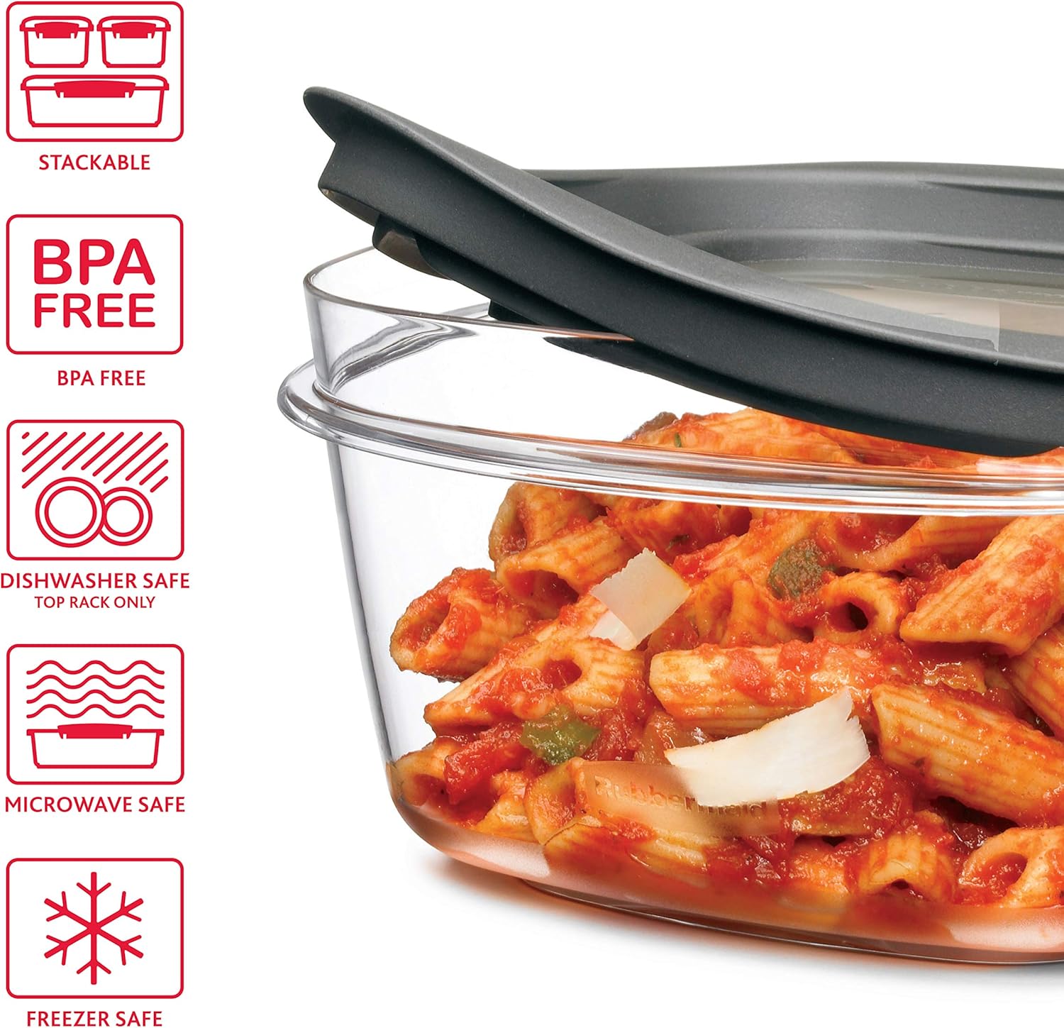 Rubbermaid Premier Food Storage Container, BPA-Free, Microwave & Dishwasher Safe