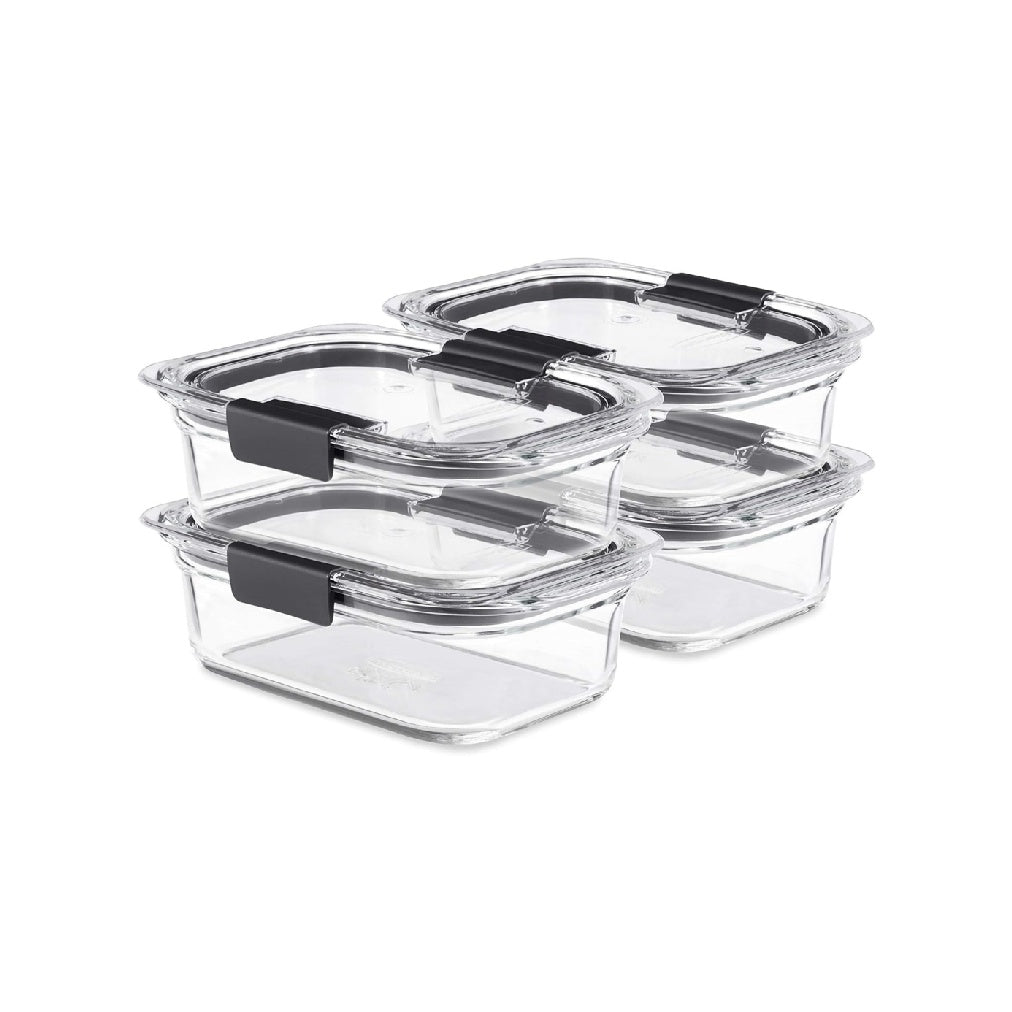 Rubbermaid Brilliance Glass Food Storage Containers, BPA-Free, Leak-Proof