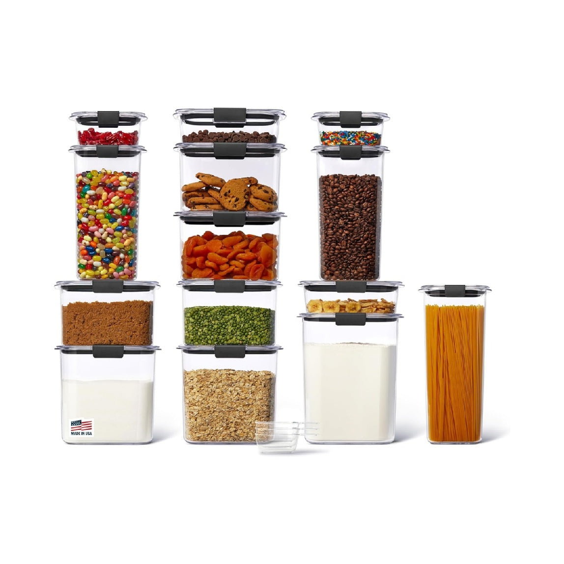 Rubbermaid Brilliance Airtight Cereal Container, BPA-Free, Dishwasher-Safe