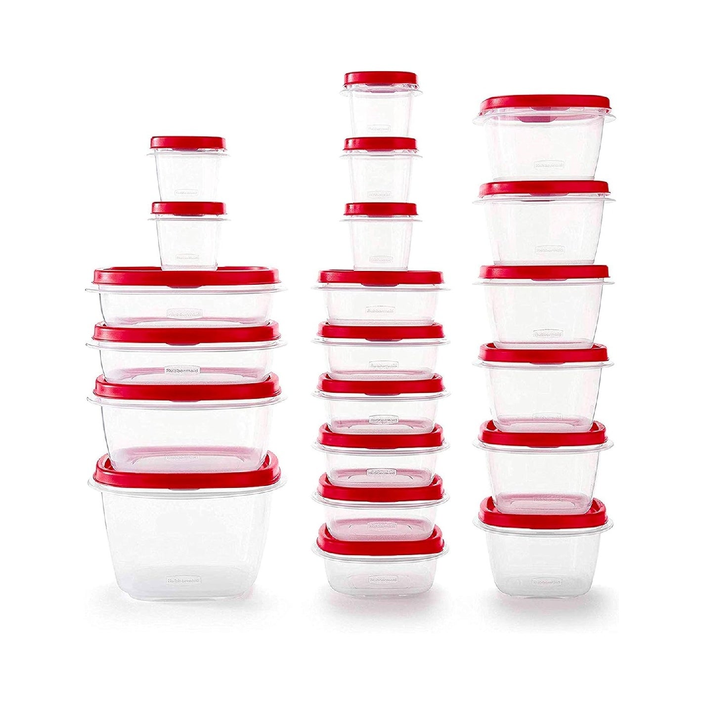 Rubbermaid EasyFindLids Food Containers, BPA-Free, Microwave & Dishwasher Safe