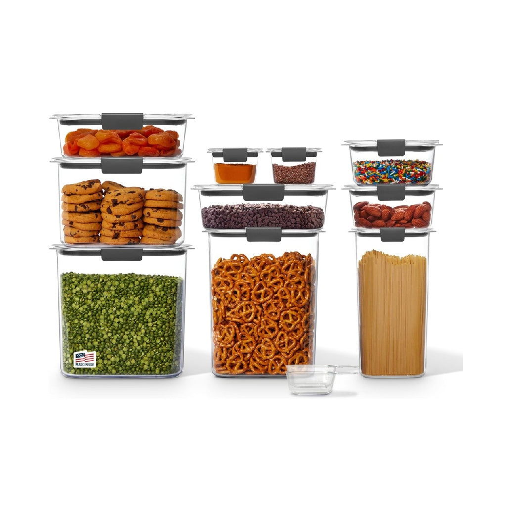 Rubbermaid Brilliance Airtight Cereal Container, BPA-Free, Dishwasher-Safe