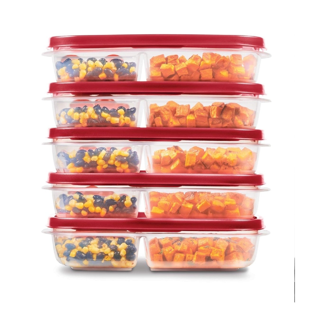 Rubbermaid EasyFindLids Food Containers, BPA-Free, Microwave & Dishwasher Safe