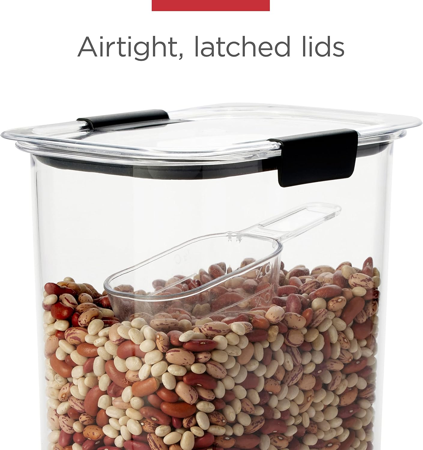 Rubbermaid Brilliance Airtight Cereal Container, BPA-Free, Dishwasher-Safe