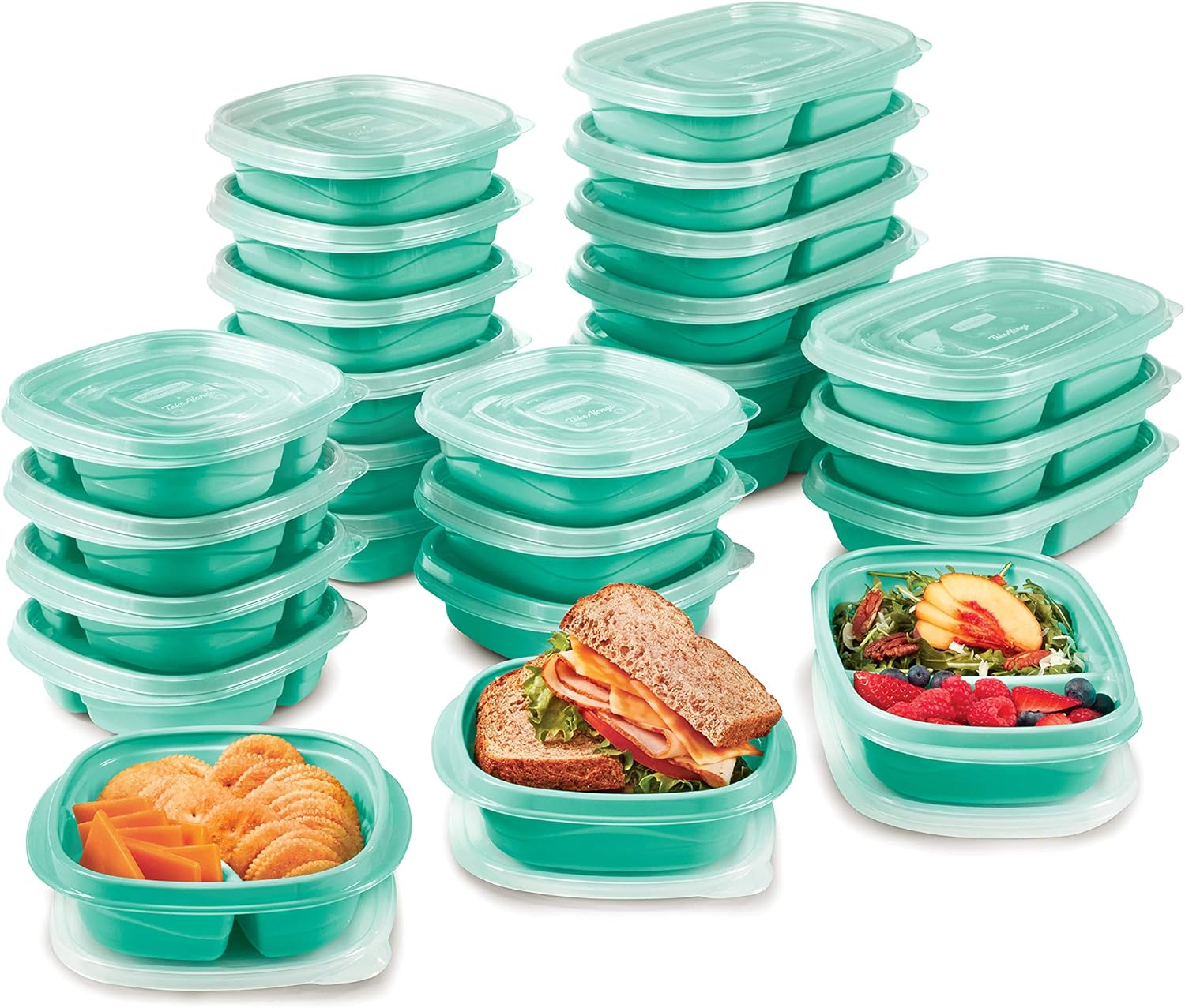 Rubbermaid 50-Piece Food Container Set with Lids, BPA-Free, Dishwasher Safe