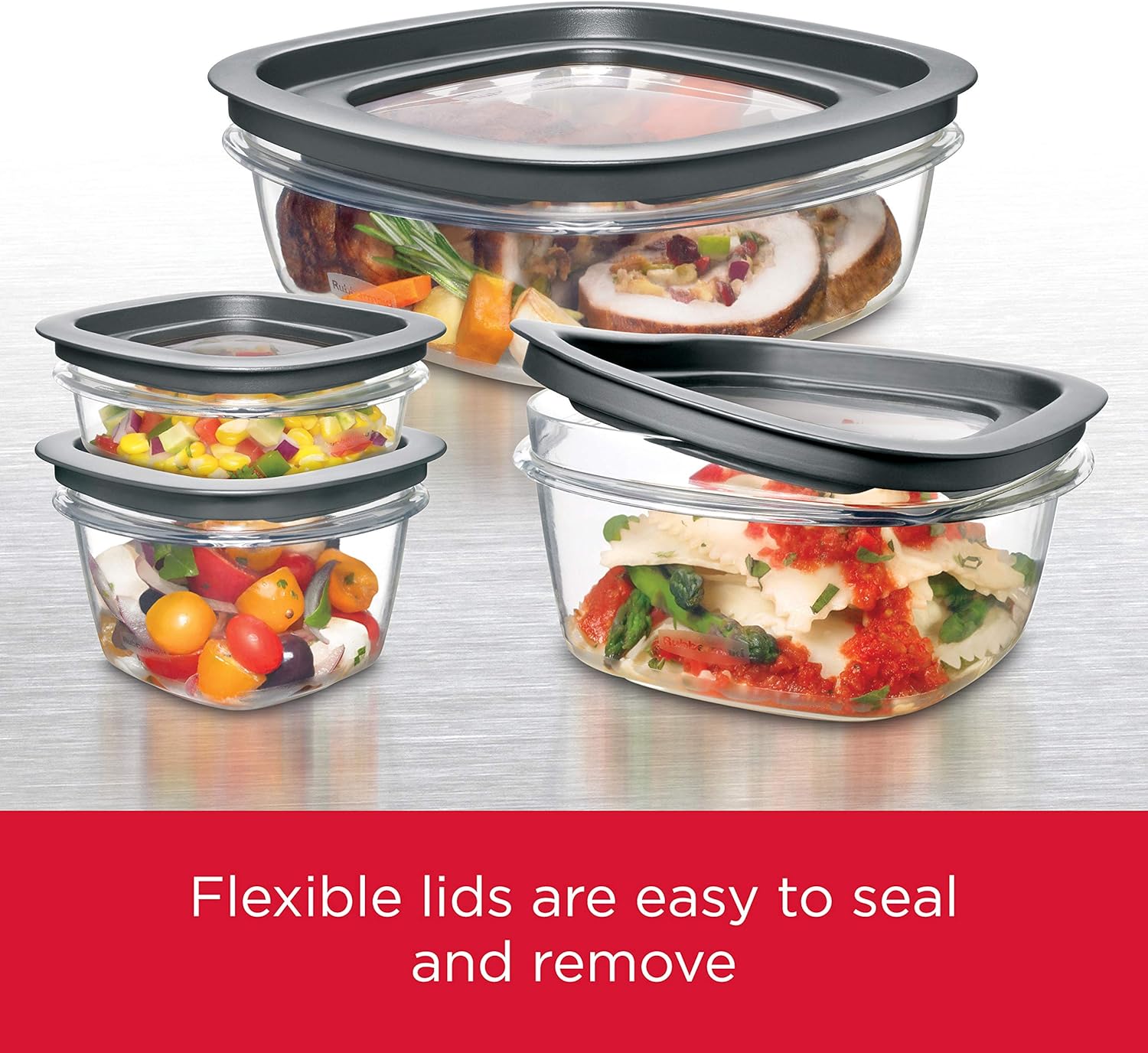 Rubbermaid Premier Food Storage Container, BPA-Free, Microwave & Dishwasher Safe